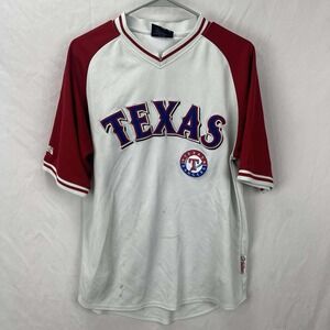 Texas‎ Rangers Jersey Mens Medium Jersey  By Stitches Red White See Notes